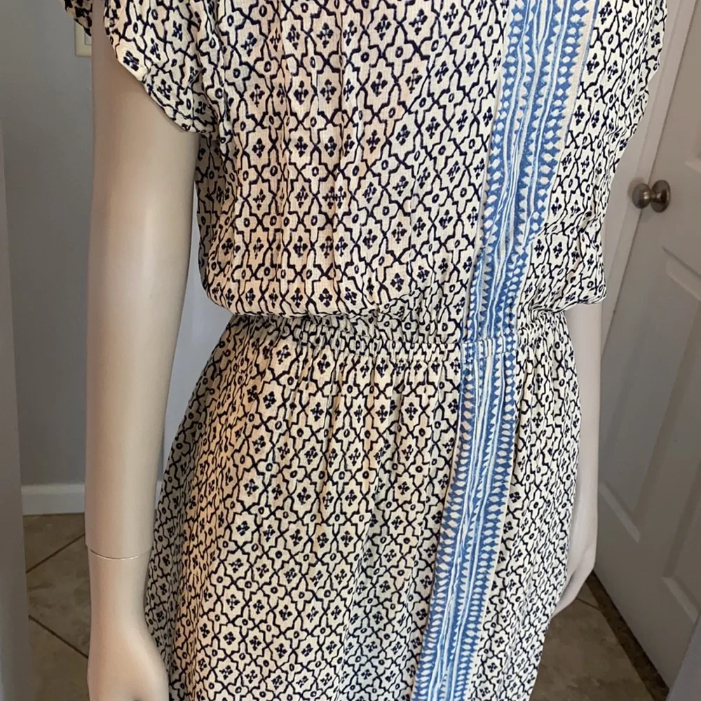 Lucky Brand Turkish Scarf boho print short sleeve maxi dress, XS NWOT - Picture 8 of 12